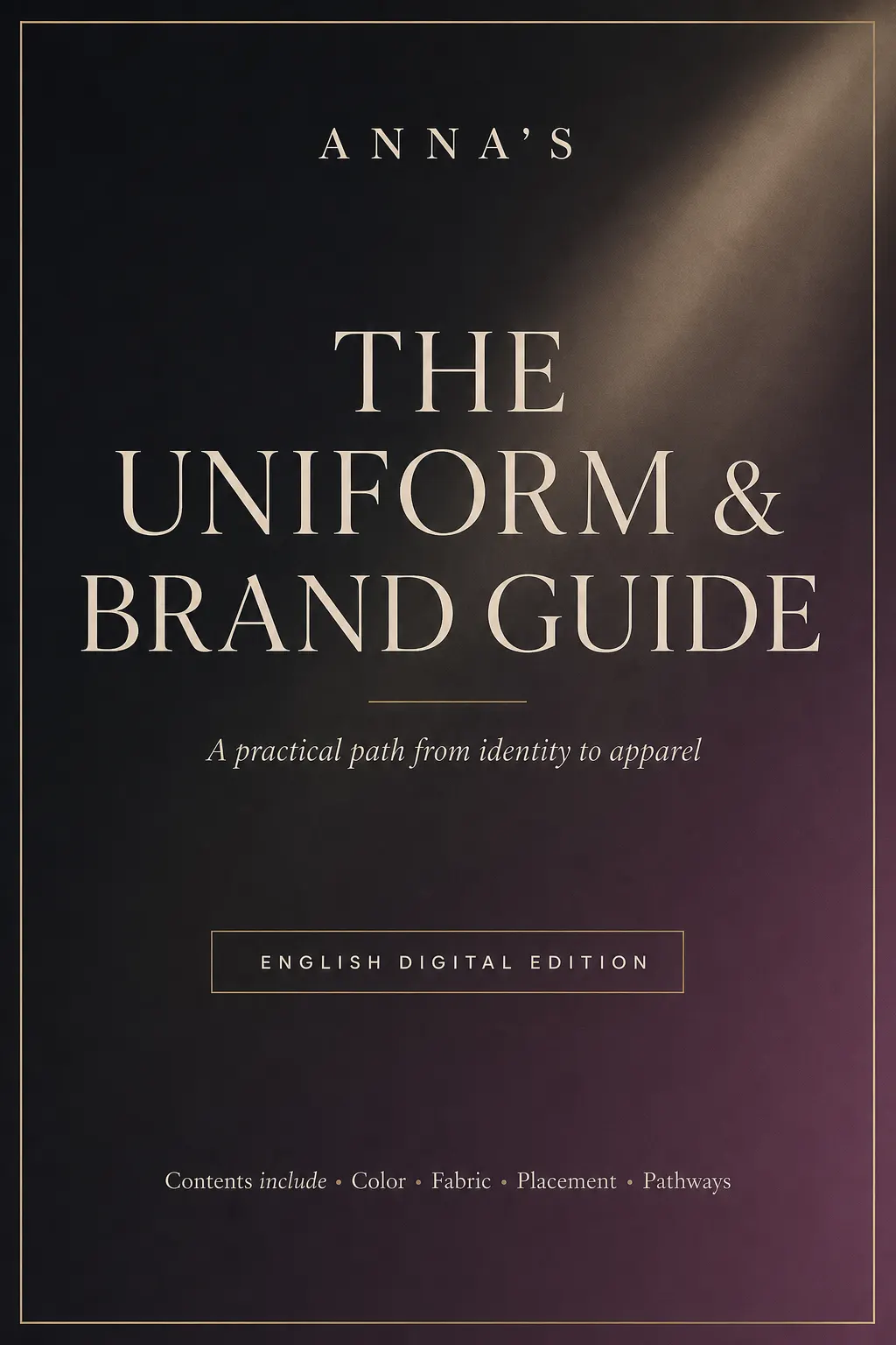 ANNA'S English guide cover
